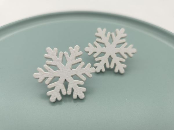 Schneeflocken Ohrstecker